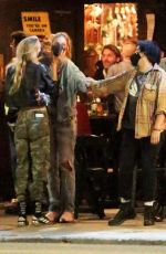 BARBARA PALVIN and STELLA MAXWELL Out with Dylan Sprouse and KJ Apa Night Out in Silverlake 07/28/2020