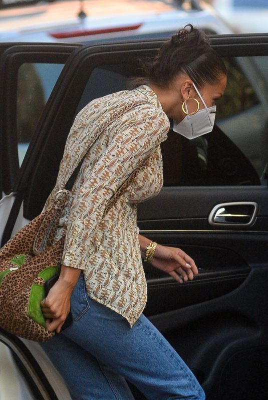 BELLA HADID Out and About in New York 07/27/2020