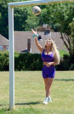 BIANCA GASCOIGNE Workout at a Park in Kent 07/14/2020