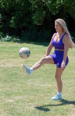 BIANCA GASCOIGNE Workout at a Park in Kent 07/14/2020