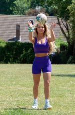 BIANCA GASCOIGNE Workout at a Park in Kent 07/14/2020