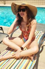 BLANCA BLANCO in Swimsuit at a Pool in Los Angeles 07/14/2020