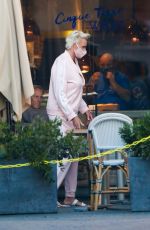 BRIGITTE NIELSEN Out for Dinner for Her 57th Birthday 07/15/2020
