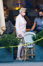 BRIGITTE NIELSEN Out for Dinner for Her 57th Birthday 07/15/2020