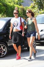 BROOKE BURKE in Denim Shorts Out with a Friend in Malibu 07/05/2020