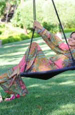 BROOKE BURKE in Her Backyard in Malibu 07/02/2020