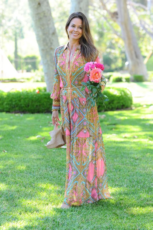 BROOKE BURKE in Her Backyard in Malibu 07/02/2020