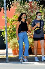 CAMILA MENDES in Denim Out with a Friend in Los Angeles 07/11/2020