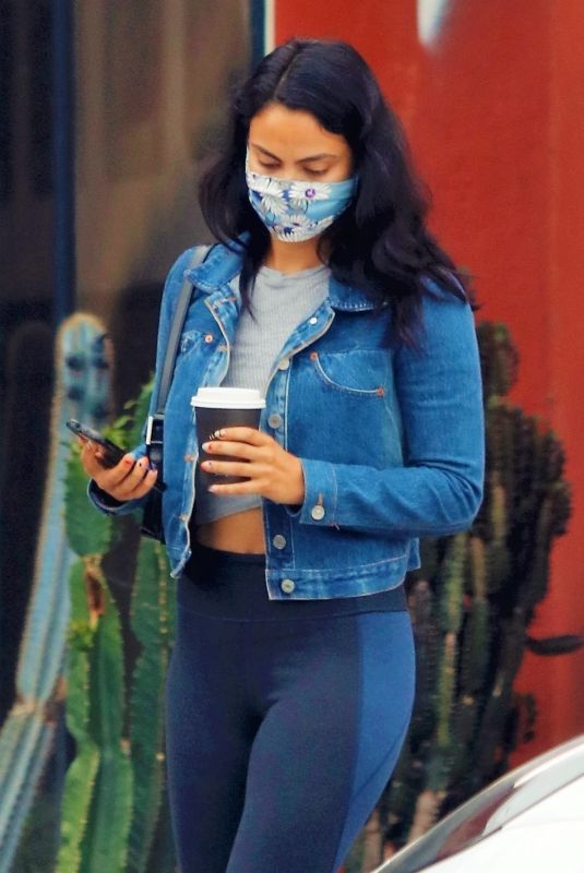 CAMILA MENDES Out for Coffee in Los Angeles 07/01/2020