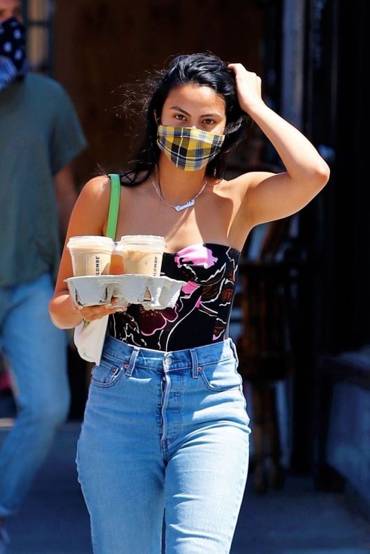 CAMILA MENDES Out for Coffee in Los Angeles 07/20/2020