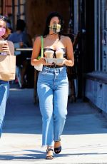 CAMILA MENDES Out for Coffee in Los Angeles 07/20/2020