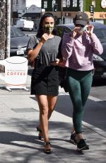 CAMILA MENDES Out for Coffee with a Friend in Los Angeles 07/21/2020