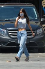 CAMILA MORRONE in Ripped Denim at Norman
