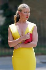 CAPRICE BOURRET in a Tight Yellow Dress Out in London 06/29/2020