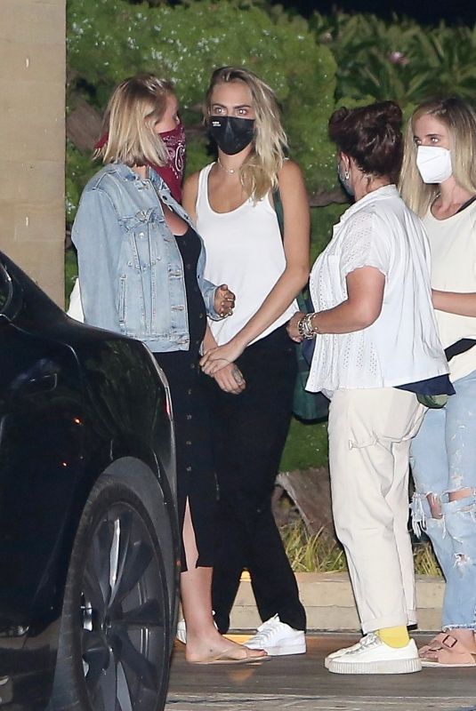 CARA DELEVINGNE Leaves Nobu in Malibu 07/28/2020