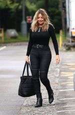 CAROL VORDERMAN Arrives at BBC Wales in Cardiff 07/25/2020