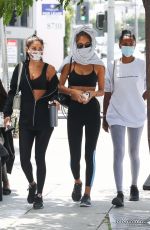 CHANTEL JEFFRIES, JOCELYN CHEW and JASMINE TOOKES Out for Lunch in Los Angeles 07/01/2020