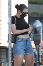 CHARLI XCX in Denim Shorts Out for Takeout in Los Angeles 07/14/2020