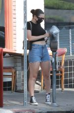 CHARLI XCX in Denim Shorts Out for Takeout in Los Angeles 07/14/2020