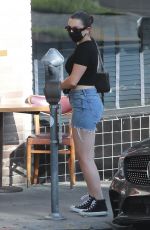 CHARLI XCX in Denim Shorts Out for Takeout in Los Angeles 07/14/2020
