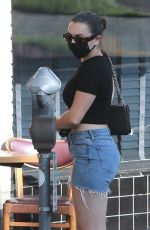 CHARLI XCX in Denim Shorts Out for Takeout in Los Angeles 07/14/2020