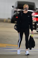 CHARLIZE THERON Leaves a Hospital in Los Angeles 07/06/2020
