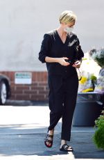 CHARLIZE THERON Out Shopping in Los Angeles 07/21/2020