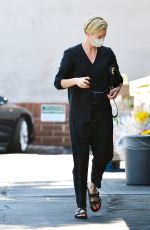 CHARLIZE THERON Out Shopping in Los Angeles 07/21/2020