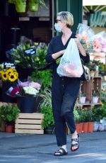 CHARLIZE THERON Out Shopping in Los Angeles 07/21/2020