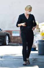CHARLIZE THERON Out Shopping in Los Angeles 07/21/2020