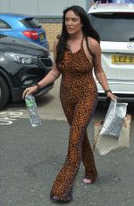 CHARLOTTE CROSBY Leaves a Hair Salon in Seaham 07/09/2020