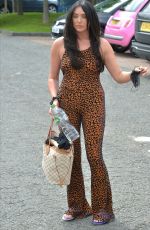 CHARLOTTE CROSBY Leaves a Hair Salon in Seaham 07/09/2020