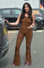 CHARLOTTE CROSBY Leaves a Hair Salon in Seaham 07/09/2020