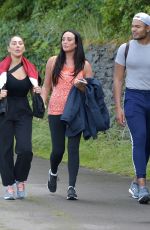 CHARLOTTE CROSBY, SOPHIE KASAEI and ABBIE HOLBORN Out Hikiing on a Rainy Day 07/10/2020