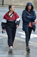 CHARLOTTE CROSBY, SOPHIE KASAEI and ABBIE HOLBORN Out Hikiing on a Rainy Day 07/10/2020