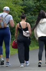CHARLOTTE CROSBY, SOPHIE KASAEI and ABBIE HOLBORN Out Hikiing on a Rainy Day 07/10/2020