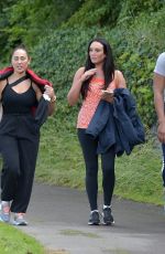 CHARLOTTE CROSBY, SOPHIE KASAEI and ABBIE HOLBORN Out Hikiing on a Rainy Day 07/10/2020