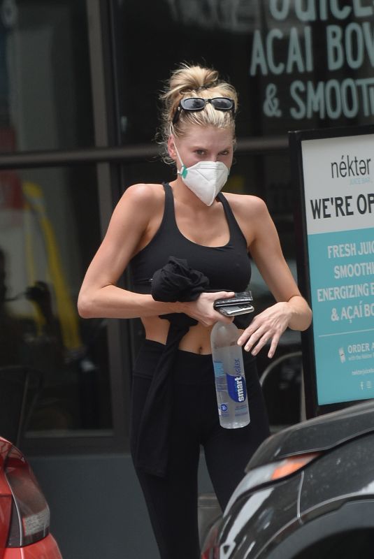 CHARLOTTE MCKINNEY Out and About in Los Angeles 07/09/2020