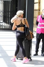 CHLOE FERRY Out at Kings Cross Station in London 07/07/2020