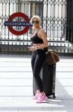 CHLOE FERRY Out at Kings Cross Station in London 07/07/2020