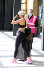 CHLOE FERRY Out at Kings Cross Station in London 07/07/2020