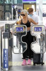 CHLOE FERRY Out at Kings Cross Station in London 07/07/2020