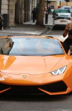 CHLOE FERRY Out Driving Her Lamborghini Gallardo 07/16/2020