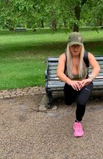 CHLOE FERRY Workout at a Park in London 07/08/2020