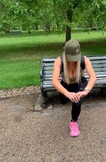 CHLOE FERRY Workout at a Park in London 07/08/2020