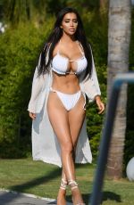 CHLOE KHAN in a White Bikini in Spain 07/27/2020