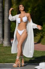 CHLOE KHAN in a White Bikini in Spain 07/27/2020