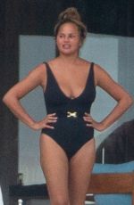 CHRISSY TEIGEN in Swimsuit on Vacation in Mexico 07/06/2020 