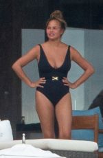 CHRISSY TEIGEN in Swimsuit on Vacation in Mexico 07/06/2020 