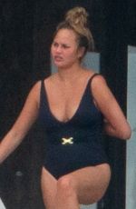 CHRISSY TEIGEN in Swimsuit on Vacation in Mexico 07/06/2020 